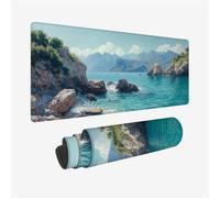 Tappetino per mouse XXL Speed Gaming Oceano 800x400x3mm, Barriera Corallina Mouse Pad con Bordi Cuciti Impermeabil, Migliora la Precisione e la Velocità, Tappetino Mouse per Ufficio, Casa, Model 430