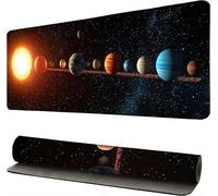 Tappetino per Mouse XXL Universo Paesaggio, Tappetino Mouse XXL 50x100cm, Grande Mauspad per mouse cucito,impermeabile e antiscivolo,per PC, laptop - migliora la precisione e la velocità. -46602