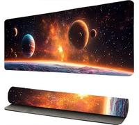 Tappetino per Mouse XXL Universo Paesaggio, Tappetino Mouse XXL 50x100cm, Grande Mauspad per mouse cucito,impermeabile e antiscivolo,per PC, laptop - migliora la precisione e la velocità. -46914