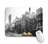 Tappetino Per Mouse Yellow Cabs At Upper West Site Manhattan New Tappetino Mouse Piccolo Base Antiscivolo In Gomma Confortevole Tappetino Mouse, Per Computer, Laptop, 25 x 30cm