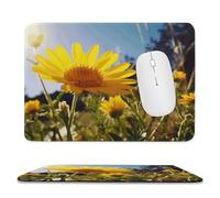 Tappetino per Mouse Yellow Flower Under The Sun Tappetino Mouse Pad Impermeabile Portatile Mousepad Forma Rettangolare, per Casa, Ufficio, Gaming Mouse, 25x30cm
