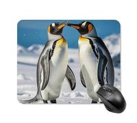 Tappetino per Mouse Young Penguins with Snow Tappetino Mouse Gaming Personalizzato Portatile Mousepad Forma Rettangolare, per Ufficio, Casa, Scrivania, 25x30cm