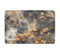 Tappetino per pannolini in stile cinese elaborato con cervi topazio, resistente all'acqua, antiscivolo, per bambini, 132,1 cm di lunghezza x 86,4 cm di larghezza, cama para nios