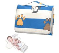 Tappetino per pannolini riutilizzabile con tasca in tessuto portatile fasciatoio con cuscino integrato