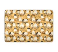 Tappetino per pannolini, riutilizzabile, morbido, assorbente, per imparare a usare il vasino, per neonati e ragazze, 132,1 x 86,4 cm (lunghezza x larghezza), colore: giallo