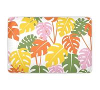 Tappetino per pannolini riutilizzabili con foglie calde tropicali verdi rosse gialle extra large altamente assorbenti per addestramento al vasino tappetino per cambiare pipì per neonati e bambini,