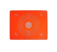 Tappetino per Pasticceria in Silicone Antiscivolo Tappetino da forno in silicone, tappetino antiaderente for pasticceria, impastatrice, utensile da cucina(Orange)