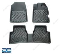 Tappetino Per Pavimento Auto In PVC Duro Set Di 3 Nero Per Honda Amaze 2018