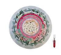 Tappetino per per la divinazione - Tappetino per carte pendolari occulte, tavola rituale mistica | Pad rotondo stampato per lavoro energetico, pratica delle canne da desiderio, messa a fuoco
