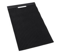 Tappetino per Pesce in PVC Nero Antiscivolo, Taglia Piccola | Pulizia e Preparazione del Pesce, Uso Domestico e Barca, Facile da Pulire, Portatile