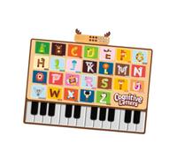 Tappetino per pianoforte con 26 alfabeti, tastiera musicale, giocattoli