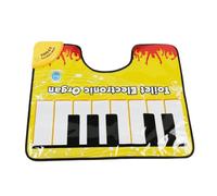 Tappetino per pianoforte WC | Tappetino da bagno per pianoforte 59x48 cm | Novità Divertenti giocattoli per tappetino per WC con musica per pianoforte | Riutilizza il tappetino per WC con suono