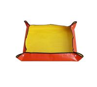 Tappetino per piantare ispessito, impermeabile, riutilizzabile, 66 x 66 cm, arancione per rinvasare il terreno senza sporcare, vassoio da giardinaggio per interni ed esterni, strumento per trapianto