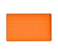 Tappetino per piastra termica in silicone, copertura protettiva per cucinare all'aperto, ideale per forno e microonde, 1 pezzo (Arancia)