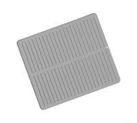 Tappetino per piatti ad asciugatura rapida, efficiente, con nervature rialzate, drenaggio rapido, effetto gomma, facile manutenzione, con fondo antiscivolo testurizzato, organizer per bancone della