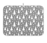 Tappetino per piatti di Natale in panno di essiccazione 16 X 18 stuoie per scolapiatti da cucina resistente al calore