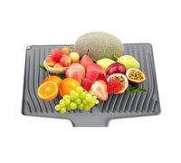 Tappetino per piatti in silicone, isolamento termico, protezione antiscivolo per piano di lavoro, tappetino scolapiatti da cucina, organizer per lavello da cucina, ideale per sala da pranzo, tavolo