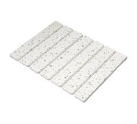 Tappetino per piatti in terra di diatomee, per bancone della cucina, assorbe l'acqua velocemente e rimane piatto durante l'asciugatura attiva (beige)