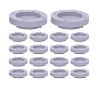 Tappetino per piedini per lavatrice Tappetino antivibrazioni Tappetino ammortizzante Antiscivolo Riduzione del rumore Base livellante per elettrodomestici Fibra di resina grigia