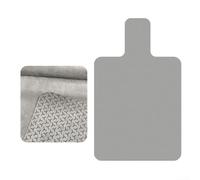 Tappetino per pilates in pelle scamosciata artificiale, progettato con fondo in silicone per evitare spostamenti durante gli esercizi di riformatore dinamico (grigio)