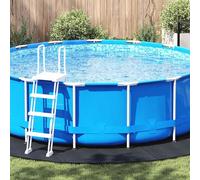 Tappetino per piscina in tessuto non tessuto, nero, diametro 458 cm | Design pieghevole, durevole, per esterni, facile da pulire con un detergente delicato