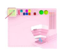 Tappetino per Pittura nel Silicone con Tazza, 5 Strumenti per La Dei Penne4998