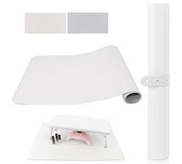 Tappetino Per Poggiamano per Unghie, AMOYUN 60x30cm Doppia Faccia Tappetino Aspiratore Unghie Professionale Pelle Morbida in Microfibra Tappetino per Tavolo Manicure Aspiratore Unghie
