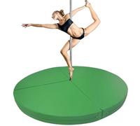Tappetino per pole dance, pieghevole, per allenamento ed esercizio di danza, imbottitura resistente con maniglie per il trasporto per sicurezza e comfort, 160 cm x 5 cm
