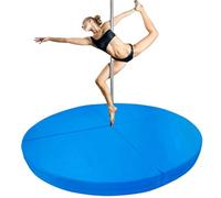 Tappetino per pole dance, pieghevole, per allenamento ed esercizio di danza, imbottitura resistente con maniglie per il trasporto per sicurezza e comfort, 160 cm x 5 cm