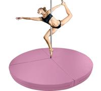 Tappetino per pole dance, pieghevole, per allenamento ed esercizio di danza, imbottitura resistente con maniglie per il trasporto per sicurezza e comfort, 160 cm x 5 cm