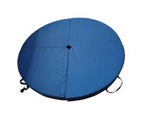 Tappetino per pole dance Tappetino da pole dance, spesso, portatile, rotondo, pieghevole, di sicurezza, for yoga, esercizi, fitness, impermeabile, in PVC, for ginnastica(Blue,150x5cm)