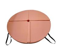 Tappetino per pole dance Tappetino da yoga rotondo, pieghevole, for pole dance, cuscino pavimento for danza, tappetino pilates, for palestra domestica, allenamento fitness al chiuso(Pink)