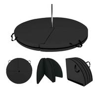 Tappetino Per Pole Dance, Tappetino Rotondo Portatile Per Pole Dance Da Pavimento, Cuscino Di Sicurezza Antiurto Con Maniglia, Tappeto Per Esercizi Yoga E Cuscino Da Ballo(Black,150x3cm)