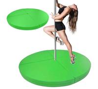 Tappetino Per Pole Dance, Tappeto Anticaduta Spesso Per Pole Dance, Cuscino Di Sicurezza Portatile, Tappetino Anticaduta Pieghevole Per Palo Danza, Home Studio(Light Green,63"x1.18")