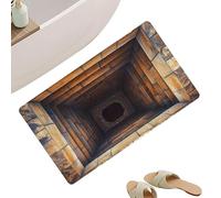 Tappetino Per Porta Anteriore Interna - Tappetino In Peluche, Moquette Illusion, Design A Foro Tappetini Anteriori Illusion 3D Antiscivolo | Per Porta Camera Da Interni Esterni Cucina Casa