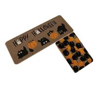 Tappetino per porte di Halloween - Set di tappeti da cucina horror, tappetini gotici di benvenuto | 2 pezzi di corridore moquette per la sala di ingresso 'area del configurazione della s