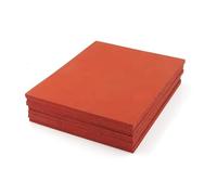 Tappetino per pressa di calore in silicone rosso, Tampone di pressatura in schiuma silicone for alte temperature 500x500x(1-6) mm Rosso(500x500x5mm)