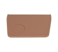 Tappetino per pressino da caffè con slot per il pressino, tappetino in silicone per il pressino della macchina da espresso, tappetino antiscivolo per il pressino del caffè con (Marrone)