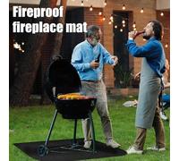 Tappetino Per - Protettore Resistente al Calore e Antiscivolo | Tappetino Per Stufa A Pellet Focolare Pavimento - per Soggiorno Cucina Stufa a Legna Fuoco da Campo Pavimento Appartamento Barbecue