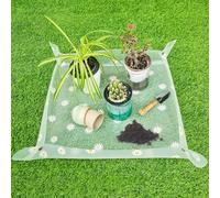 Tappetino per Rinvaso di Piante, Tappetino da Giardinaggio, Tappetino da Trapianto Impermeabile, Tappetino per Piante da Giardino, Pieghevole, Tappetino da Giardinaggio per Rinvaso, 50 x 50 CM