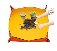 Tappetino per rinvaso per piante da interno, tappetino da giardinaggio impermeabile da 1 x 1 m, tappetino per rinvaso per interni, per piantare, potare, annaffiare, giardinaggio, coltivare fiori e