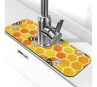 Tappetino per rubinetto a nido d'ape per lavello da cucina assorbente ad asciugatura rapida protezione contro gli spruzzi bello tappetino di drenaggio per lavello da cucina