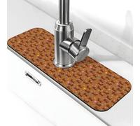 Tappetino per rubinetto con cane bassotto n. 1036 per lavello da cucina, assorbente ad asciugatura rapida, tappetino paraspruzzi, grazioso tappetino drenante per lavello da cucina