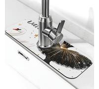 Tappetino per rubinetto con cigni e danza per lavello della cucina, grazioso tappetino per asciugatura, super assorbente, per cucina, bagno, lavandino, bar, rubinetto decorativo, regali (38,1 x 14 cm)