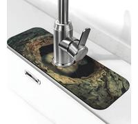 Tappetino per rubinetto con scritta in inglese "The Mouse Behind The Tree", tappetino antigoccia per lavello da cucina, tappetino per asciugare il rubinetto della cucina, tappetino per asciugare il