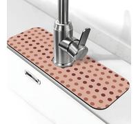 Tappetino per rubinetto con stampa Boho Polka Do A per lavello da cucina, rubinetti, tappetino paraspruzzi assorbente ad asciugatura rapida, tappetini per lavello da cucina per lo scarico intorno al