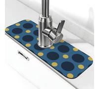 Tappetino per rubinetto con stampa Boho Polka Do C per lavello da cucina, rubinetti, tappetino paraspruzzi assorbente ad asciugatura rapida, tappetini per lavello da cucina per lo scarico del