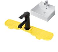 Tappetino per rubinetto da cucina in silicone | paraspruzzi separabile in silicone | paraspruzzi lavabile in lavastoviglie, vassoio di raccolta multifunzionale per il piano di lavoro