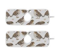 Tappetino per rubinetto da cucina per lavello da cucina protezione per lavello da appendere confezione da 2 tappetini per rubinetto per bancone da cucina e lavandino da bagno 76 cm carino quaglia