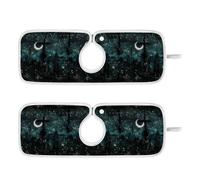 Tappetino per rubinetto da cucina per lavello da cucina protezione per lavello da appendere tappetino per rubinetto con lavello Splash Guard e protezioni 37,8 cm - Gothic Darkness Night Cross Moon